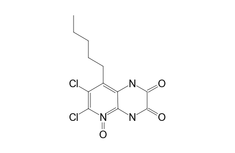 6,7-DICHLORO-8-PENTYL-1,4-DIHYDRO-PYRIDO-[2,3-B]-PYRAZINE-2,3-DIONE-N-OXIDE