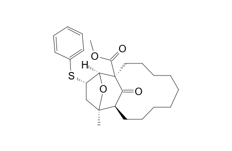 (1R*,11S*,12R*,14S*,15R*)-1-(Methoxycarbonyl)-12-methyl]-14-(phenylthio)-17-oxatricyclo[9.4.1.1(12,15)]heptadecan-16-one