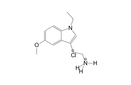 1H-indole-3-ethanaminium, 1-ethyl-5-methoxy-, chloride