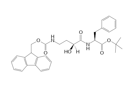 t-Butyl (S)-N-[(S)-4-(9H-Fluoren-9-ylmethoxycarbonylamino)-2-hydroxy-butyryl]-phenylalaninate