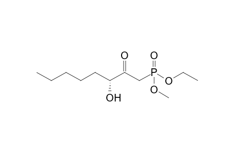 Ethyl methyl .gamma.-hydroxy-.beta.-ketooctanephosphonate