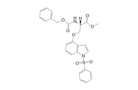 Methyl (S)-N-Benzyloxycarbonyl-O-[1-(phenylsulfonyl)-4-indolyl]serinatel
