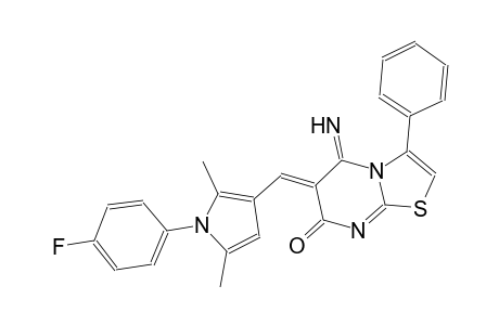 7H-thiazolo[3,2-a]pyrimidin-7-one, 6-[[1-(4-fluorophenyl)-2,5-dimethyl-1H-pyrrol-3-yl]methylene]-5,6-dihydro-5-imino-3-phenyl-, (6Z)-