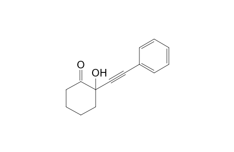 2-Hydroxy-2-(2-phenylethynyl)cyclohexanone