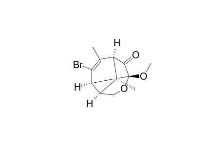 (1S*,3R*,6R*,7R*,10R*)-8-Bromo-3-methoxy-9,10-dimethyl-4-oxatricyclo[4.3.1.0(3,7)]dec-8-en-2-one