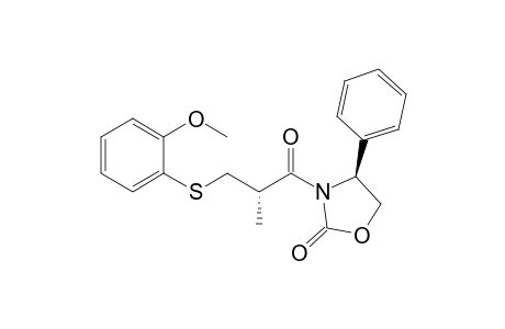 (4S)-N-[(2S)-2-Methyl-3-(2-methoxyphenylthio)propanoyl]-4-phenyloxazolidin-2-one