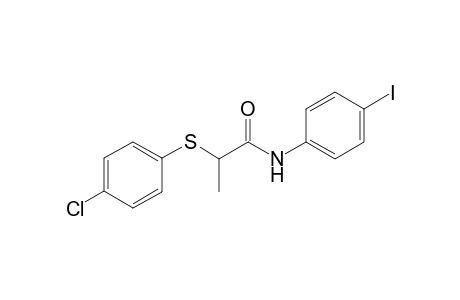 2-[(4-Chlorophenyl)sulfanyl]-N-(4-iodophenyl)propanamide