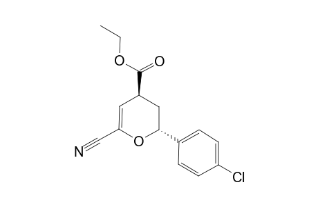(2R,4S)-2-(4-Chloro-phenyl)-6-cyano-3,4-dihydro-2H-pyran-4-carboxylic acid ethyl ester