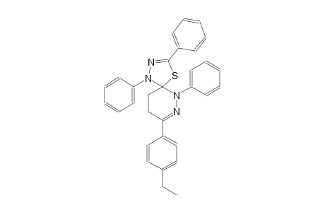 8-(4-ethylphenyl)-1,3,6-triphenyl-4-thia-1,2,6,7-tetraazaspiro[4.5]deca-2,7-diene