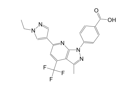 benzoic acid, 4-[6-(1-ethyl-1H-pyrazol-4-yl)-3-methyl-4-(trifluoromethyl)-1H-pyrazolo[3,4-b]pyridin-1-yl]-