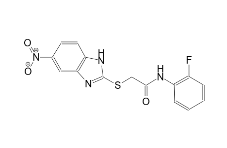 N-(2-fluorophenyl)-2-[(5-nitro-1H-benzimidazol-2-yl)sulfanyl]acetamide