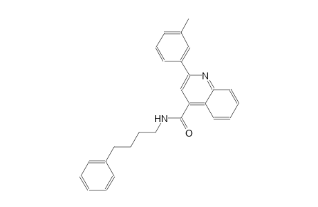 2-(3-methylphenyl)-N-(4-phenylbutyl)-4-quinolinecarboxamide