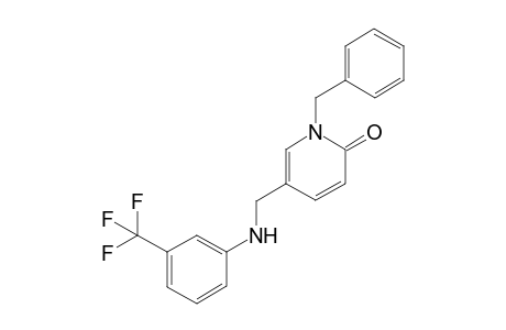 1-Benzyl-5-(((3-(trifluoromethyl)phenyl)amino)methyl)pyridin-2(1H)-one