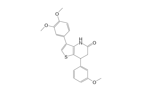 thieno[3,2-b]pyridin-5(4H)-one, 3-(3,4-dimethoxyphenyl)-6,7-dihydro-7-(3-methoxyphenyl)-