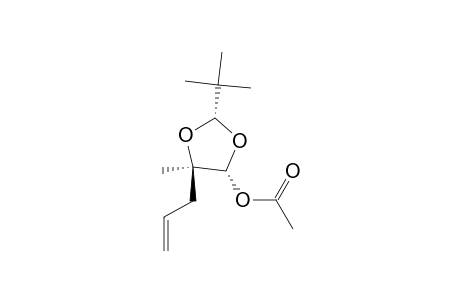 (2S,4R,5R)-4-acetoxy-5-allyl-2-(t-butyl)-5-methyl-1,3-dioxolan