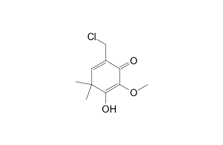 2,5-Cyclohexadien-1-one, 6-(chloromethyl)-3-hydroxy-2-methoxy-4,4-dimethyl-