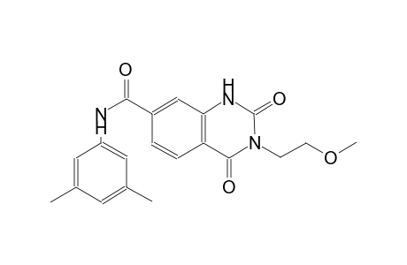 N-(3,5-dimethylphenyl)-3-(2-methoxyethyl)-2,4-dioxo-1,2,3,4-tetrahydro-7-quinazolinecarboxamide