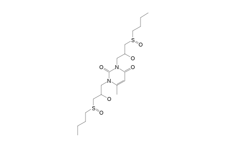 1,3-BIS-(3-BUTYLSULFINYL-2-HYDROXYPROPYL)-6-METHYL-1,2,3,4-TETRAHYDROPYRIMIDINE-2,4-DIONE