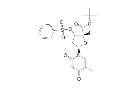 (2S,3S,5R)-3-BENZENESULFONYLOXY-2-FLUORO-5-(5-METHYL-2,4-DIOXO-3,4-DIHYDRO-2H-PYRIMIDIN-1-YL)-TETRAHYDROFURAN-2-CARBOXYLIC-ACID-TERT.-BUTYLESTER