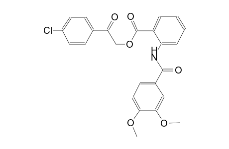 benzoic acid, 2-[(3,4-dimethoxybenzoyl)amino]-, 2-(4-chlorophenyl)-2-oxoethyl ester