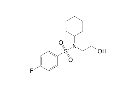 N-Cyclohexyl-4-fluoro-N-(2-hydroxyethyl)benzenesulfonamide