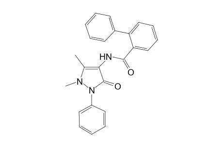 N-(1,5-dimethyl-3-oxidanylidene-2-phenyl-pyrazol-4-yl)-2-phenyl-benzamide