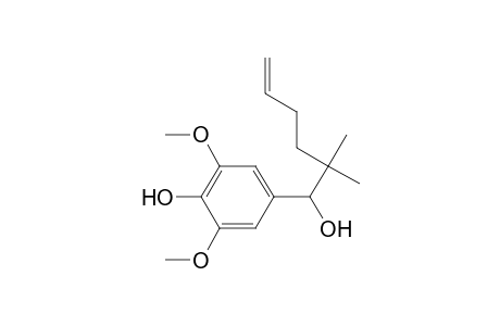 Benzenemethanol, .alpha.-(1,1-dimethyl-4-pentenyl)-4-hydroxy-3,5-dimethoxy-