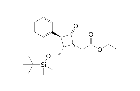 [(2S,3R)-2-(tert-Butyl-dimethyl-silanyloxymethyl)-4-oxo-3-phenyl-azetidin-1-yl]-acetic acid ethyl ester