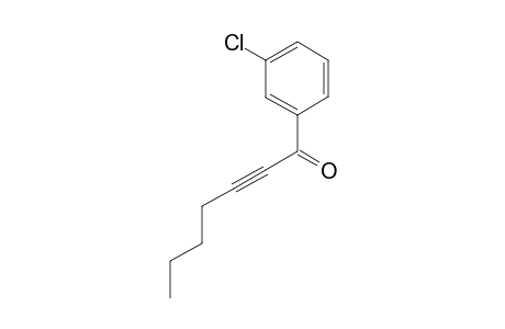 1-(3-chlorophenyl)hept-2-yn-1-one