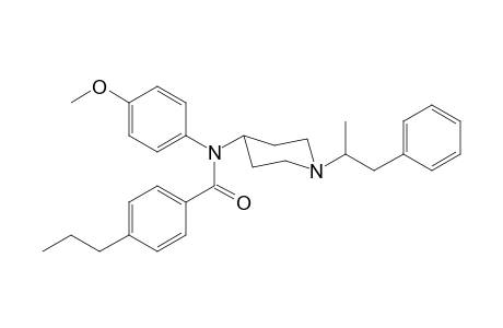 N-4-Methoxyphenyl-N-[1-(1-phenylpropan-2-yl)piperidin-4-yl]-4-propylbenzamide