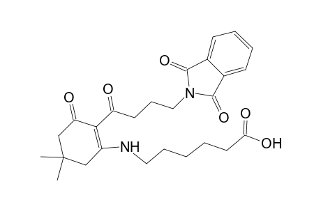 6-[[2-[4-(1,3-dioxo-2-isoindolyl)-1-oxobutyl]-5,5-dimethyl-3-oxo-1-cyclohexenyl]amino]hexanoic acid
