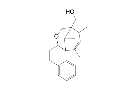 Methanol, 6,8,9-trimethyl-4-(2-phenylethyl)-3-oxabicyclo[3.3.1]non-6-en-1-yl)-