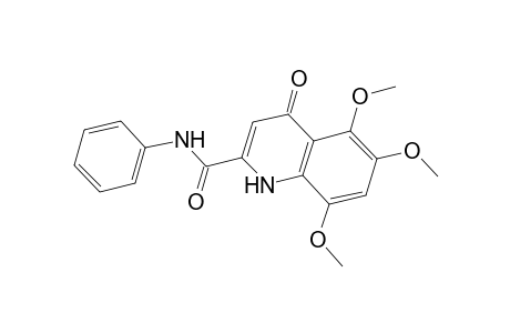2-Quinolinecarboxamide, 4-hydroxy-5,6,8-trimethoxy-N-phenyl-