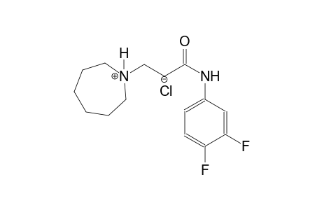 1H-azepinium, 1-[3-[(3,4-difluorophenyl)amino]-3-oxopropyl]hexahydro-, chloride