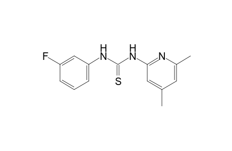 1-(4,6-dimethyl-2-pyridyl)-3-(m-fluorophenyl)-2-thiourea