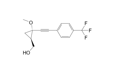 (1R*,2S*)-[2-Methoxy-2-(4-trifluoromethylphenylethynyl)-cyclopropyl]methanol