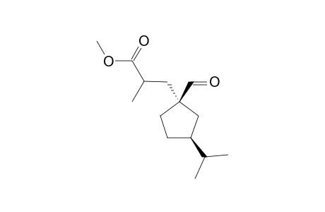 (1R,3S)-Methyl 3-isopropyl-1-formyl-.alpha.-methylcyclopentane-propanoate
