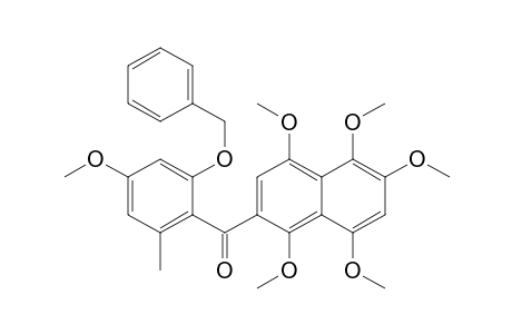 Methanone, [4-methoxy-2-methyl-6-(phenylmethoxy)phenyl](1,4,5,6,8-pentamethoxy-2-naphthalenyl)-