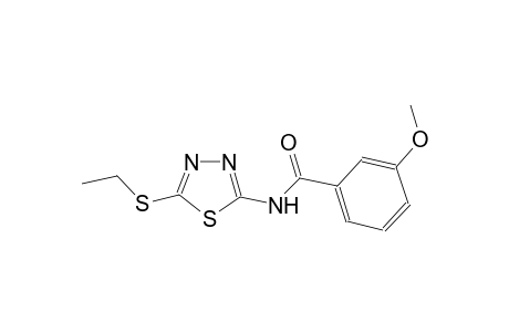 N-[5-(ethylsulfanyl)-1,3,4-thiadiazol-2-yl]-3-methoxybenzamide