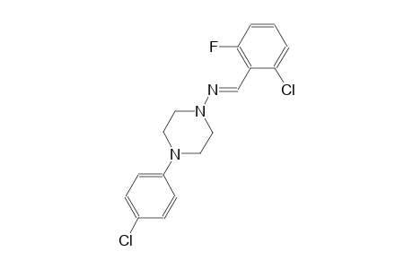N-[(E)-(2-chloro-6-fluorophenyl)methylidene]-4-(4-chlorophenyl)-1-piperazinamine