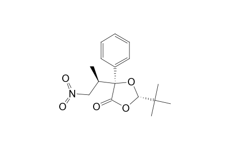 1,3-Dioxolan-4-one, 2-(1,1-dimethylethyl)-5-(1-methyl-2-nitroethyl)-5-phenyl-, [2S-[2.alpha.,5.alpha.(S*)]]-