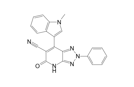 7-(1-methyl-1H-indol-3-yl)-5-oxo-2-phenyl-4,5-dihydro-2H-1,2,3-triazolo[4,5-b]pyridine-6-carbonitrile