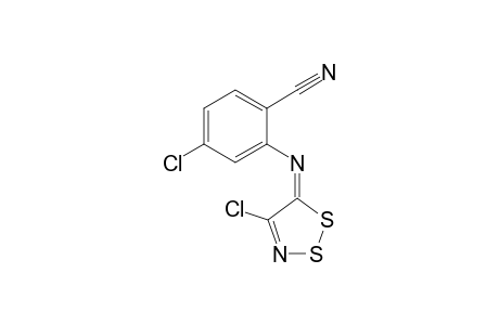 4-Chloro-2-(4-chloro-5H-1,2,3-dithiazol-5-ylideneamino)benzonitrile