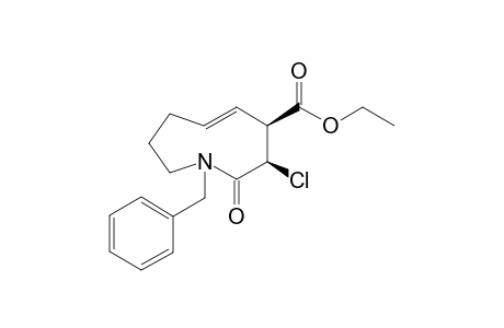 (3R,4S)-1-Benzyl-3-chloro-4-ethoxycarbonyl-2(6H)-azoninone