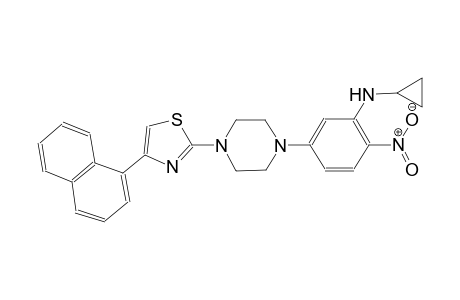 N-cyclopropyl-5-{4-[4-(1-naphthyl)-1,3-thiazol-2-yl]-1-piperazinyl}-2-nitroaniline