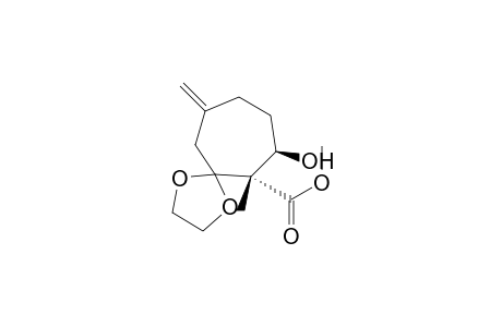 methyl (6S,7R)-7-hydroxy-6-methyl-10-methylene-1,4-dioxaspiro[4.6]undecane-6-carboxylate