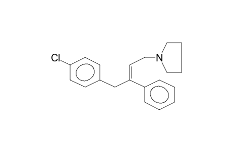 Pyrrolidine, 1-[4-(4-chlorophenyl)-3-phenyl-2-butenyl]-