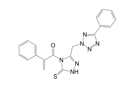4-[(1-Phenylvinyl)carbonyl]-5-[(5'-phenyl-2(2H)-tetrazolyl)methyl]-1,2,4(4H)-triazole-3-thione