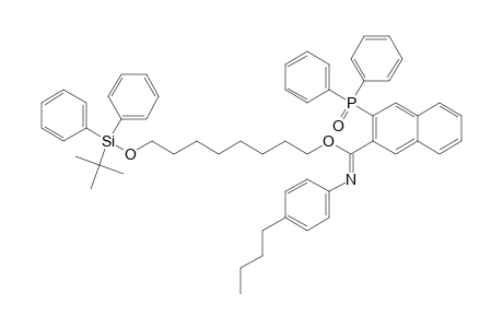 N-(4-BUTYLPHENYL)-2-(DIPHENYL-PHOSPHINOYL)-NAPHTHALENE-2-CARBOXIMIDIC-ACID-8-(TERT.-BUTYLDIPHENYLSILANYLOXY)-OCTYLESTER