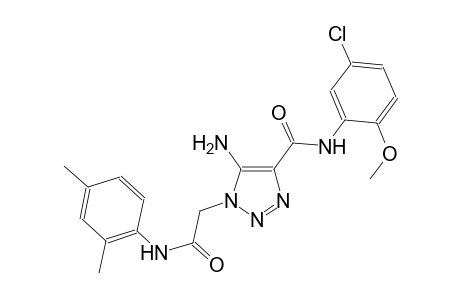 5-amino-N-(5-chloro-2-methoxyphenyl)-1-[2-(2,4-dimethylanilino)-2-oxoethyl]-1H-1,2,3-triazole-4-carboxamide
